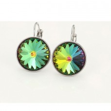 Auskariņi ar palieliem mirdzošiem Swarovski kristāliem